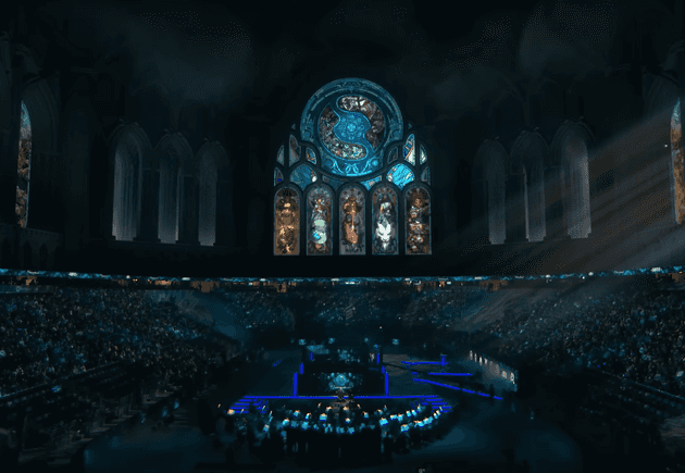 A shot from the opening ceremony of the event