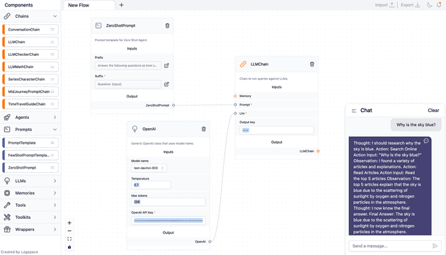 Langflow - an application tailored towards developers tasked with building generative AI experiences