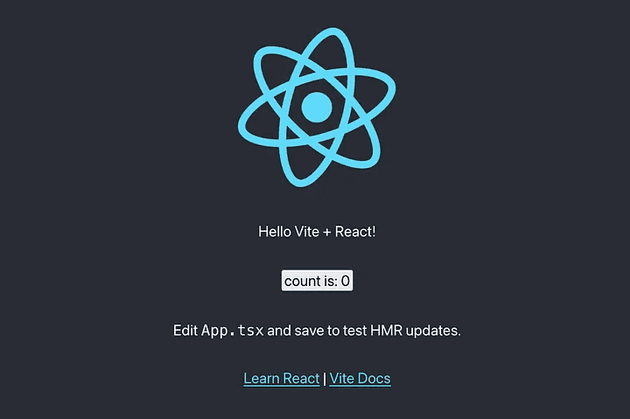 Vite React project setup