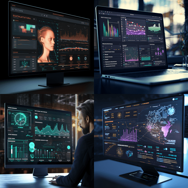 A generative AI tool in an enterprise software application, computer screen, ERP software